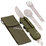 Aktive 52807 Set Крытый кемпинг с крышкой Зеленый Multicolor