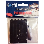Kerfil j10365 связанный крючок 0.28-0.22 mm Black / Grey 12x10x5