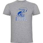 Kruskis CA65500658C419 Футболка с коротким рукавом Life Is Better Fishing Heather Grey 3XL