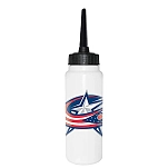 Nhl 65073-COLUMBUS BLUE JACKETS-1000 ml Бутылка для воды Columbus Blue Jackets 1L Белая White / Black