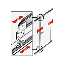 Купить Верхний направляющий рельс из нержавеющей стали для сдвижных дверей 2000x45x14 мм, Osculati 38.342.20 7ft.ru в интернет магазине Семь Футов