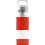Sigg 8555.90 Hot&Cold Glass WMB 400ml Термо Белая  Red