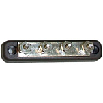 Goldenship GS11303 100A 48V DC Общая шина с 4 Терминалы Черный Grey 22 x 106 mm 
