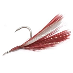 Sele 560904 Assist hook Feather  White / Red 2/0