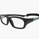 Спортивные очки с диоптриями Demetz Softness R / Black / Light Mint Colorless Cat.0, softness514953