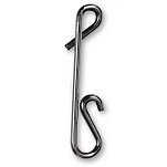 Zebco 6223016-unit Застежка Trophy Knotless Silver 12x7x5 16 mm