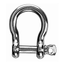 Купить Скоба такелажная подковообразная с пальцем Plastimo 400575 66x38мм Ø20мм 3750/16800кг из нержавеющей стали AISI316 7ft.ru в интернет магазине Семь Футов