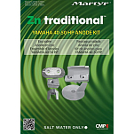 Martyr anodes 194-CMY4050KITZ Yamaha 40-50 л.с. оцинкованный Анод Комплект Серебристый Grey