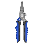 Mustad MTP-075-SR Плоскогубцы MTP075 Split Ring Бесцветный Blue 7.5´´
