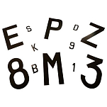 Euromarine 120131 W Пластиковые наклейки с буквами Белая White 120 mm