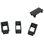 Talamex 14544022 Конец монтажного кронштейна Черный Black