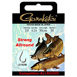 Gamakatsu 180047-00600-00026-00 Буклет Allr STR 3620B Связанные Крючки 0.260 мм Коричневый Bronze 6 