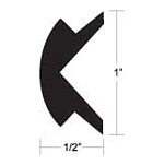 Taco metals 236-v120303whc501 Рельсовая вставка White 61x61x18 25.4 x 38.10 mm