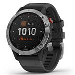 Garmin 010-02410-00 Fenix 6 Solar Часы Черный  Black / Silver