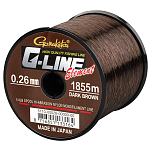 Gamakatsu 005110-00026-00000-00 G-Line Element Мононить 1855 м Коричневый Dark Brown 0.260 mm 