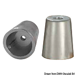 Anodo linea asse radice mm 25 Alluminio, 43.231.01