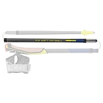 Leki 797365325821110 Traveller FX One Carbon Полюса Средняя часть 2 Бесцветный Multicolor 105-110 cm