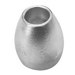 Tecnoseal 2626334A Bravo I-II-III E X-XR Алюминиевый оживальный анод  Silver 61 x 54 mm 