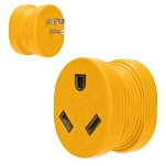 Camco 17-55223 Адаптер вилки 55223  Yellow 15A Male/30A Female