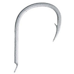 Asari A001BL-6 Chinu Крючки С Одним Глазком Серебристый Silver / White 6 