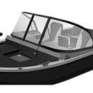 Моторная лодка, Триера 460 BR_new, серый TR460BR_new