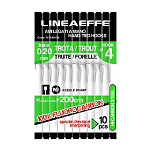 Lineaeffe 7671404/20 Nylon Trout Связанные Крючки 0.200 Mm Черный Black 4 