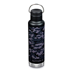 Klean kanteen 1008935 Insulated Classic Бутылка из нержавеющей стали 590ml Петля крышка Черный Black Camo