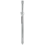 Lineaeffe 6325061 Fully Adjustable Bank Aluminium Stick Серый Silver 60-110 cm 