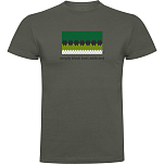 Kruskis CA65500638S009 Футболка с коротким рукавом Simply Black Bass Addicted Зеленый Dark Army Green 3XL