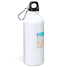 Купить Kruskis MD4049S101C080 Fishing Solves Алюминиевая бутылка Белая White 7ft.ru в интернет магазине Семь Футов