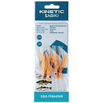 Kinetic F113-129-045 Sabiki Micro Octopus Рыболовное Перо Бесцветный Chartreuse UV