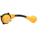 Купить Camco 17-55636 Powergrip Фиксирующий адаптер Dogbone 15A К 30A Желтый 7ft.ru в интернет магазине Семь Футов