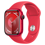 Apple MRXG3QL/A Watch Series 9 GPS 41 mm Sport Band  Red S-M