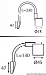 Flexible arm light 330 mm 12 V black finish, 13.239.04