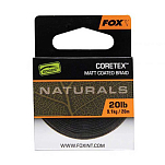 Fox international CAC816 Naturals Coretex 20 m Карповая Ловля Black 25 Lbs