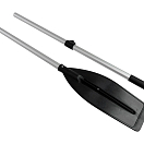 Весло разборное 200 см, широкая лопасть, черное, уцененное Адмирал AD00000000020shl_utsenka