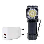 PNI pni-chg3f75 Фонарик Adventure F75 & Dual Wall Charger CHG300 Black / White 12x18x10 600 Lumens