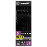 Matrix fishing GRR080 MXC-1 16 Pole Rig Лидер Серебристый Clear 0.145 mm 