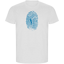 Купить Kruskis CA66900501S199 Футболка с коротким рукавом Angler Fingerprint ECO Белая White 2XL 7ft.ru в интернет магазине Семь Футов