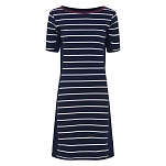 Sea ranch 22-6-156-4008-m Миди-платье с короткими рукавами Maggie Sr Navy / Pearl 30x25x2