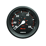 Индикатор скорости/спидометр Faria Pro Red Style 3.4" 34622 12В 50 узлов черный/красный
