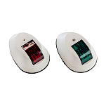Комплект бортовых огней Easterner C910041_pkg_6 красный/зелёный 112,5° 12В 5Вт 90x55мм видимость 1 миля в корпусе из белого пластика для судов до 7м упаковка из 6 штук