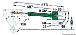 VETUS MT72 steering system single, 45.080.10