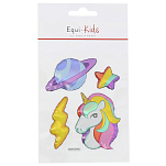 Equikids 901601002 4 Embroided Stras Unicorn Наклейки Многоцветный