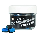 Dynamite baits ADY041877 Hookbaits N Ticers Zig  Black / Blue 6 mm