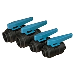 Trudesign 1804831 шаровой кран Нейлон Black / Light Blue 5x8x12 3/4´´