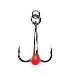 Savage gear SVS72334 Sgy 1X Ring Rigged Hotspot Тройной Крючок 8 единицы Оранжевый Red / Grey 5