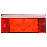Anderson marine 177-V856L LED Стоп И Задний Фонарь С Фонарем Номерного Знака Красный
