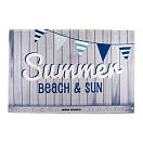 Купить Дверной коврик "Summer" Marine Business Welcome 41251 750x500мм нескользящий из бежевого полиамида 7ft.ru в интернет магазине Семь Футов