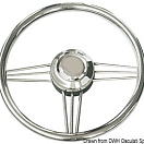 Polished SS steering wheel 350 mm, 45.176.35